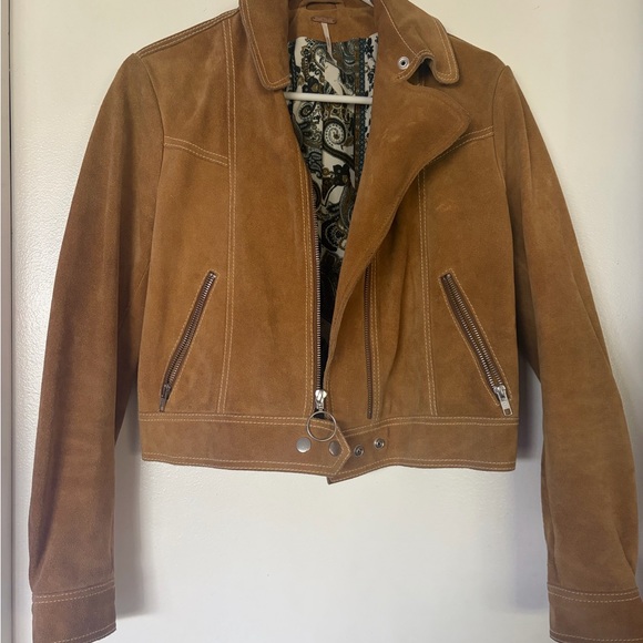 Free People Brown Suede Jacket - Picture 2 of 5